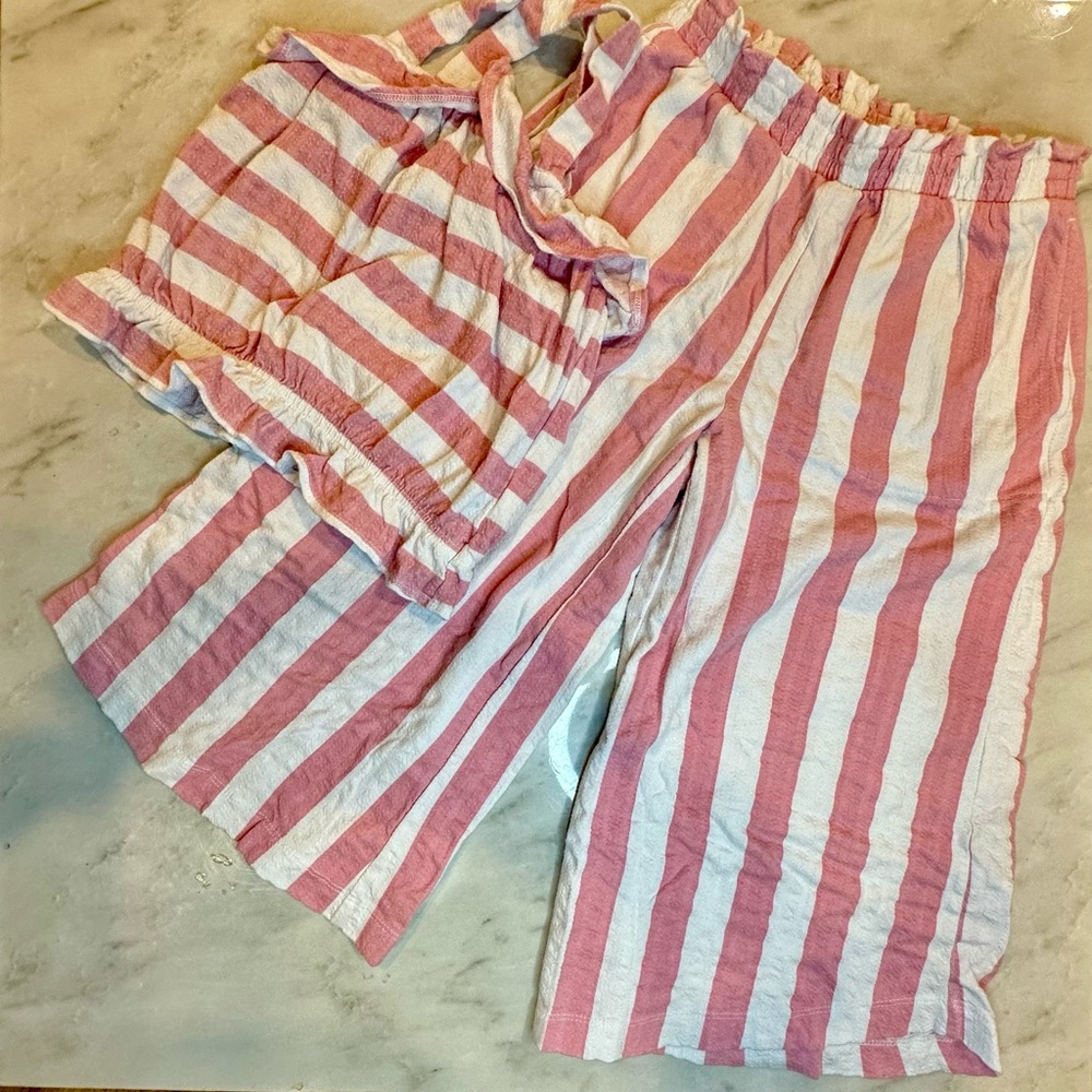Old Navy Pink and White Kids Matching Set